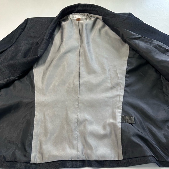 Tahari women’s 18 two-piece blazer and skirt set jacket, rolled cuffed sleeve - Picture 12 of 16